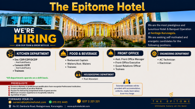 Jobs in the hotel