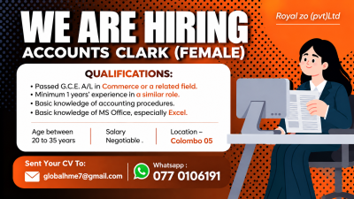 Accounts Clerk (Female)