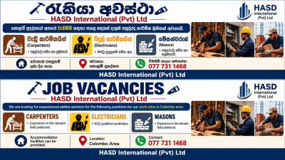Carpenters / Electricians / Masons