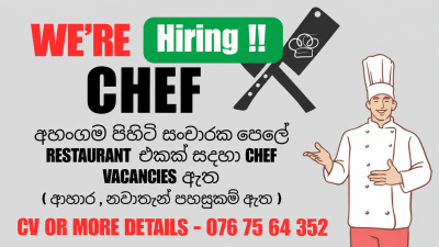 Chef – Restaurant / Tourist Hotel