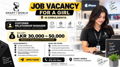 Customer Relationship Manager – Female