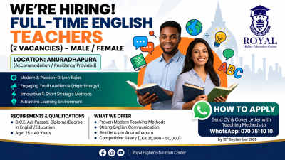 Full-Time English Teachers