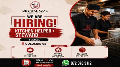 Kitchen Helper / Steward – Female
