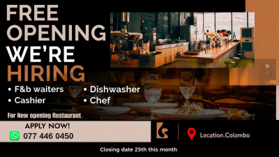 Restaurant Staff Vacancies