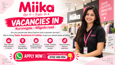 Sales Assistant & Cashier – Miika