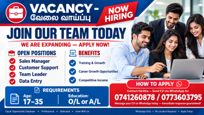 Sales Manager / Customer Support / Team Leader / Data Entry