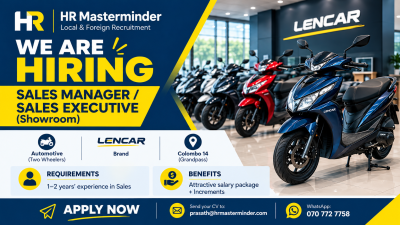 Sales Manager / Sales Executive (Showroom)