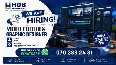 video editor and graphic designer