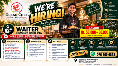 Waiter / Restaurant Service Crew