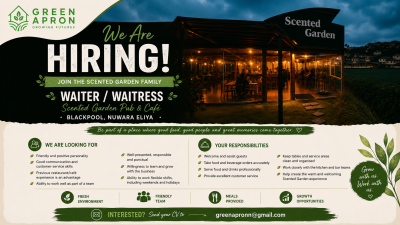 Waiter / Waitress – Scented Garden Pub & Café